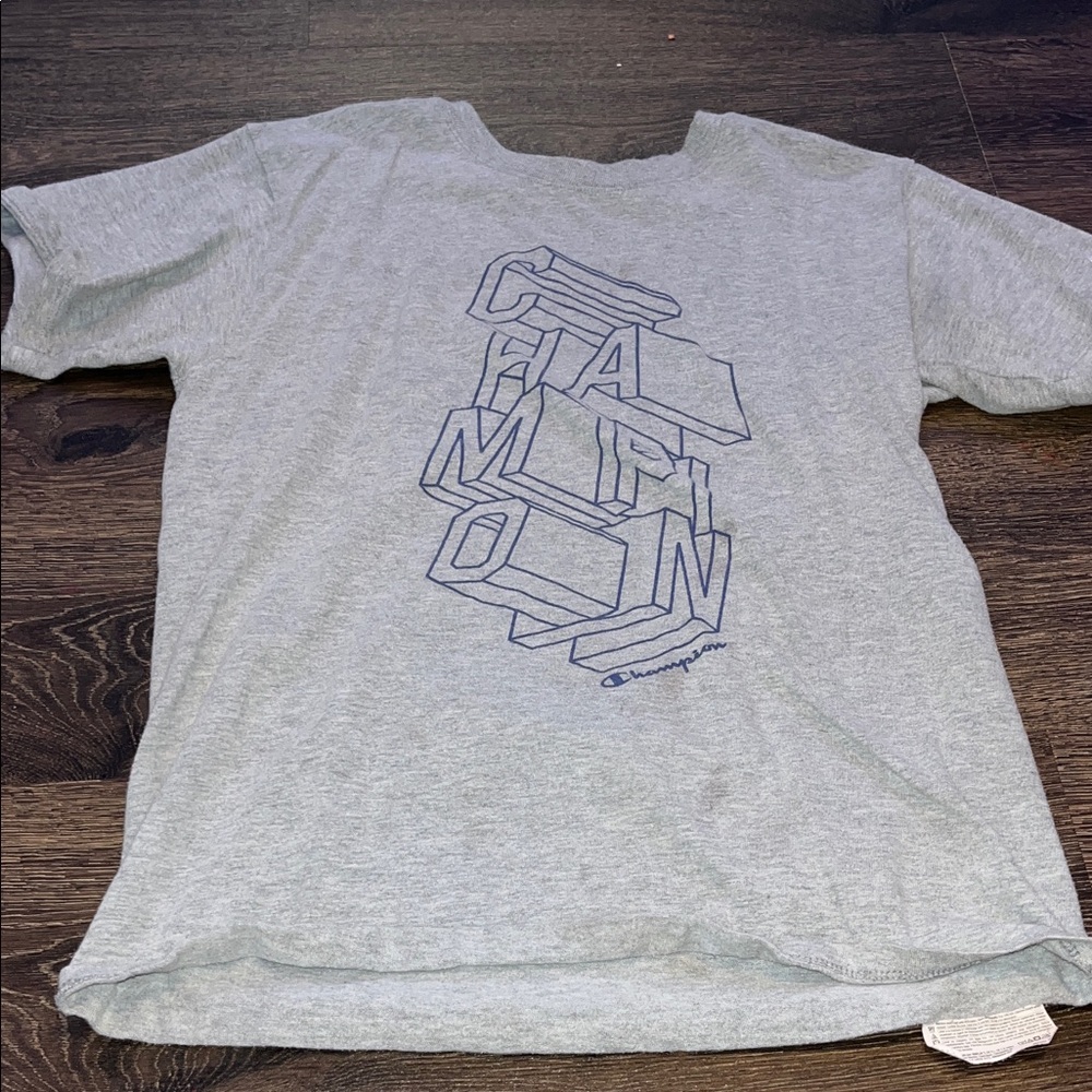 Champion Light Gray Graphic Tee